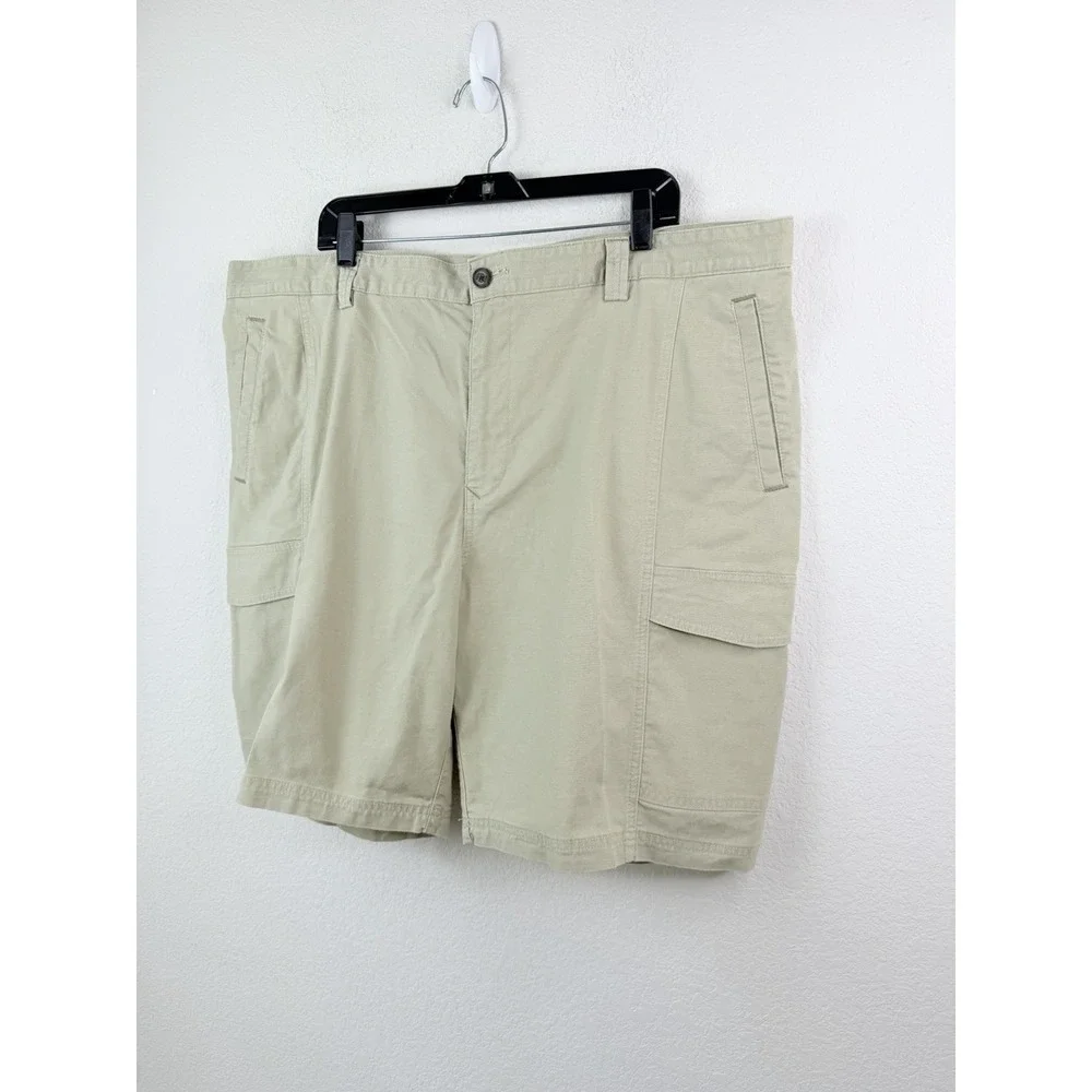 Tommy Bahama Mens Cargo Shorts Sz 42 Khaki Beige Stretch Outdoor Dadcore Coastal